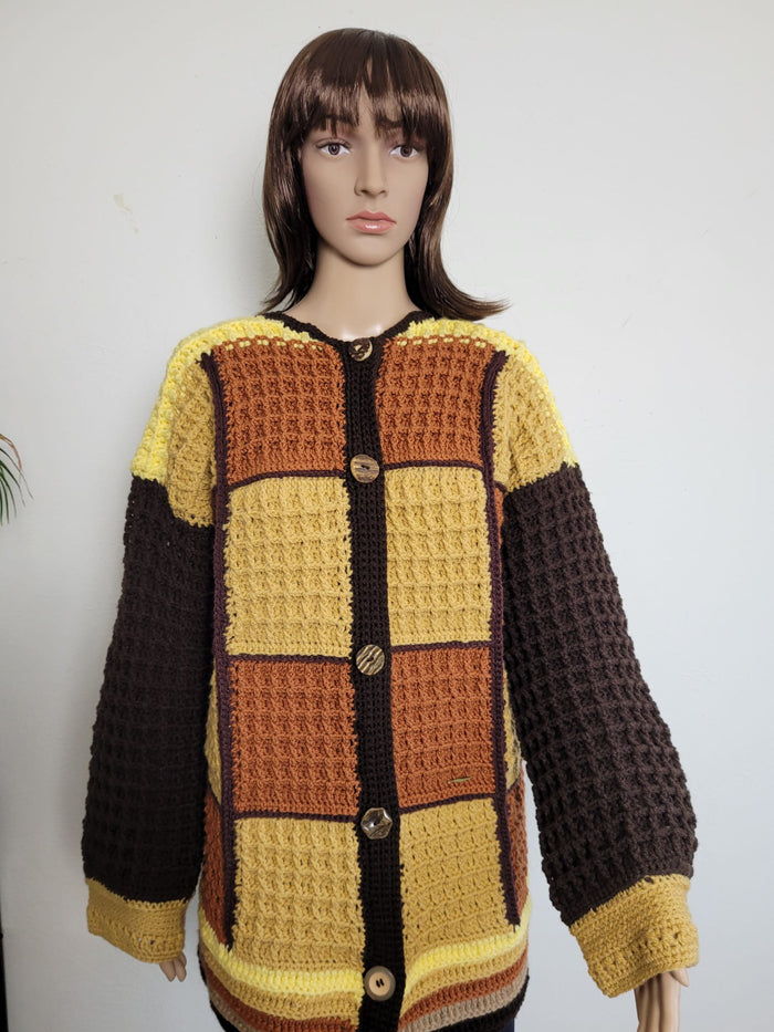 Waffle Cardigan