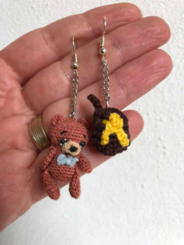 Teddy and Honey earrings