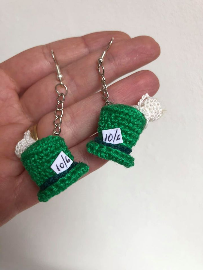 Mad Hatter tea party earrings