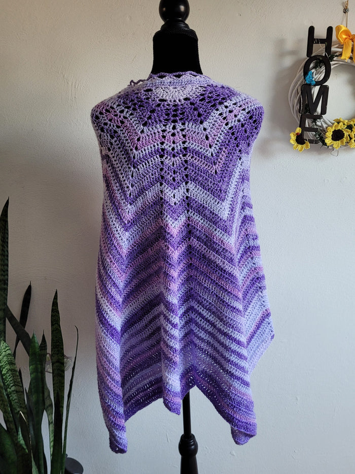 Purple Butterfly Shawl