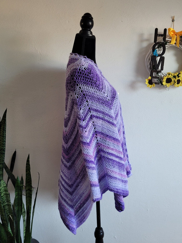 Purple Butterfly Shawl