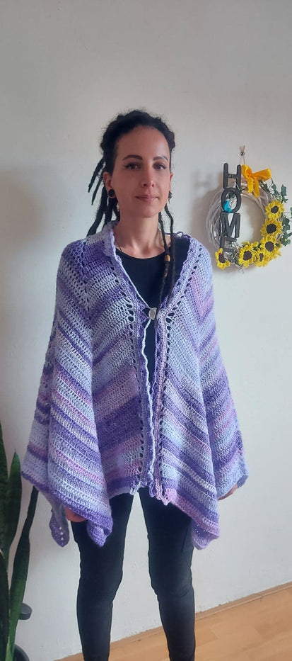 Purple Butterfly Shawl