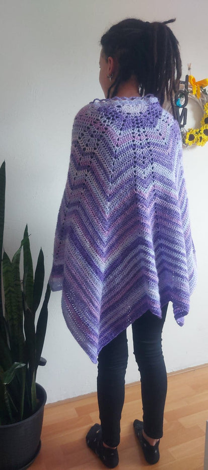 Purple Butterfly Shawl