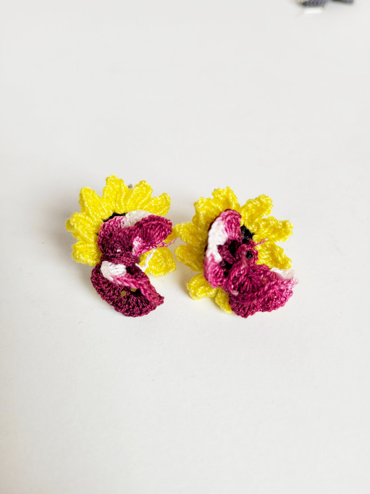 Sun flower earrings