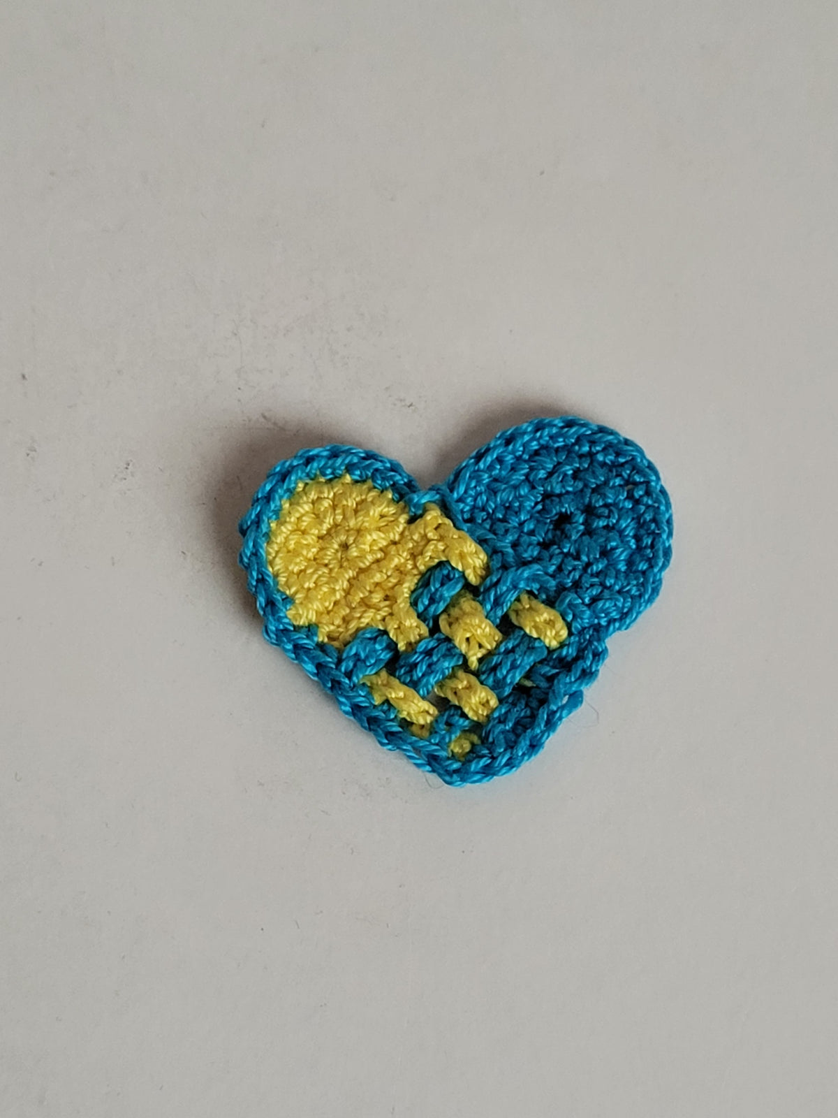 Love Ukraine Heart Pin Pattern