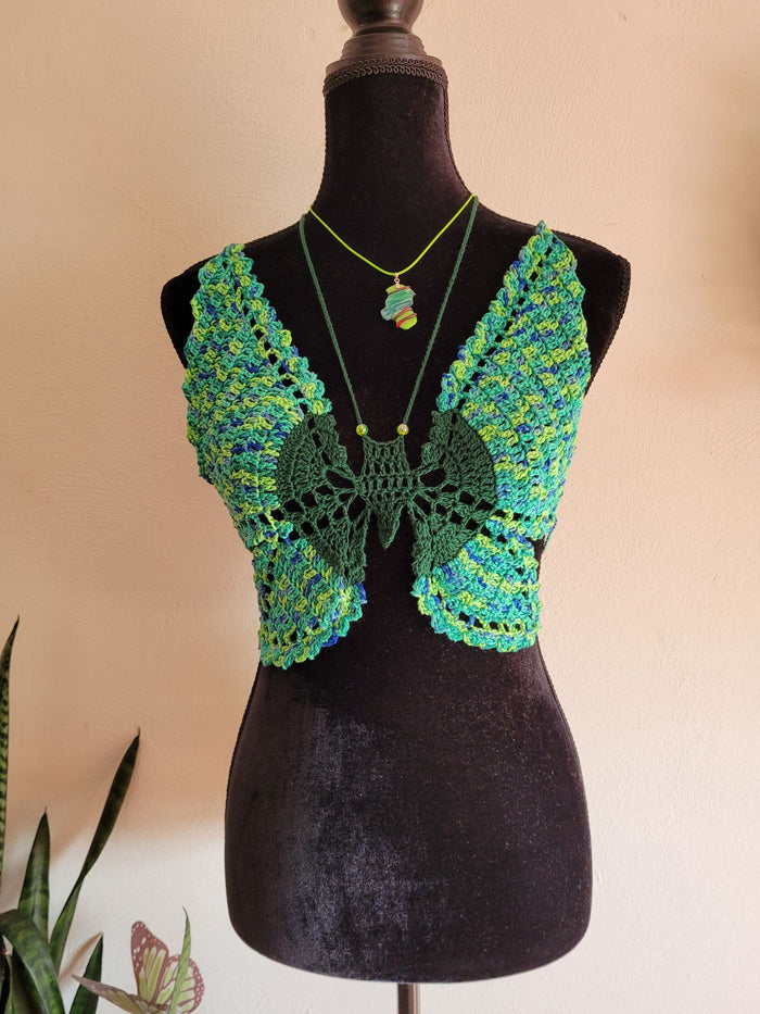 Green Butterfly top